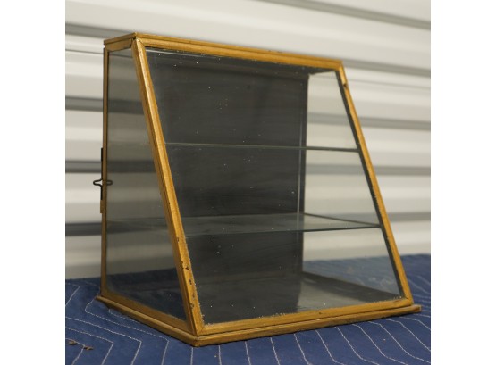 Antique Counter Top Glass W/metal Frame General Store Display Case