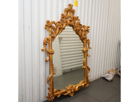 Exotic Designed Gold Leaf  Wooden Frame With Mirror (check All Photos )retailed $2295.00