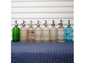 Multi Color Vintage Glass Soda Bottles