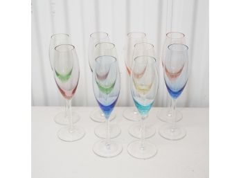 Set Of Ten Glasses Multi Color