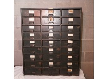 Vintage 27 Draw Metal Cabinet