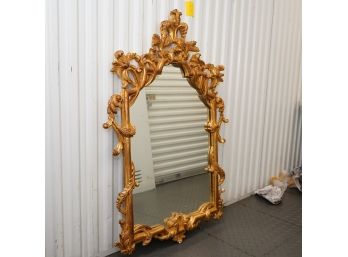 Exotic Designed Gold Leaf  Wooden Frame With Mirror (check All Photos )retailed $2295.00