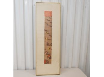 Vintage 27x9in  Abstract Print By Martley 1979 'moving Out' 7/8 -1979