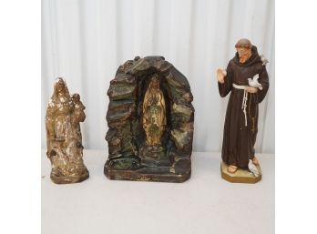 Three Religious Statues