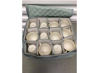 Set Of 12 Lenox Teacups With Case