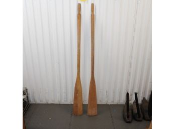 Small Vintage Wooden Oars