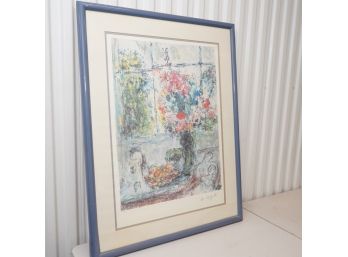 Floral Signed And Numbered  491/500 By Marc Chagall