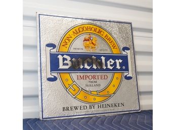 Buckler Beer Sign Foil On Board