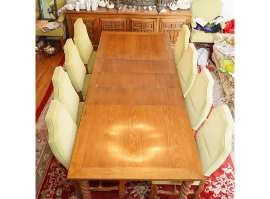 Wooden Dining Room Table For 8
