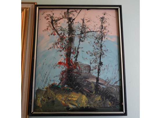 Oil Painting Of Tree Branches By Morris Katz