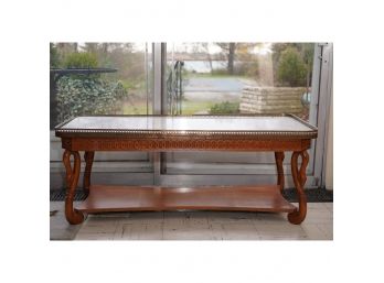 Gorgeous Wooden Table With Marble Top