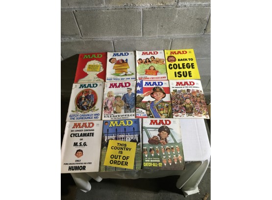 Lot Of 11 Mad Magazines