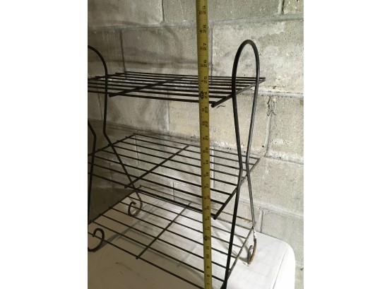 Vintage Metal Wire Plant Stand