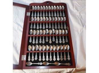 Spoons With Display Case Different State