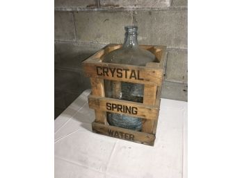 Crystal Spring Water Crate & Water Jug ( Crate No Bottom )