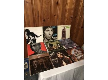 Lot Of 9 Records Including Jim Croce, Rolling Stones, Bruce B, Queen