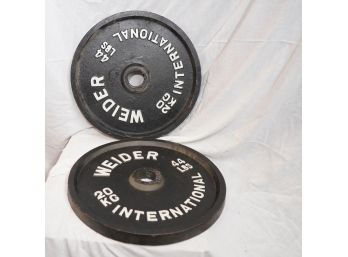 Two Weider 44lbs Weights
