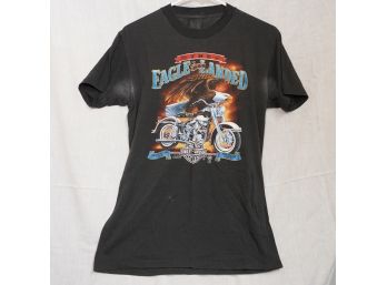 1987  The Eagle Has Landed Harley Davidson Shirt  M/l