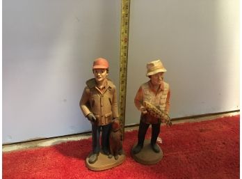 Small Hunting Statues