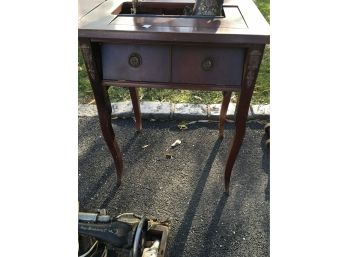Lot Of 2 Sewing Machine With Table
