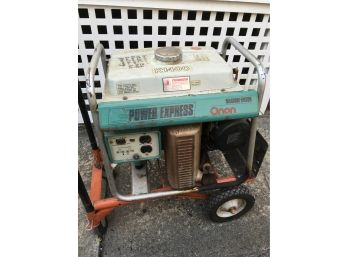Small Generator Needs Tune Up With Hand Truck Cart