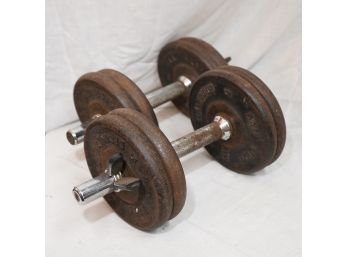 Two Dumbbells With Weights