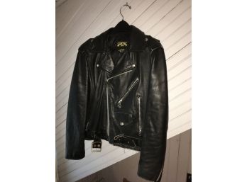 1980s Leather Jacket Size 40