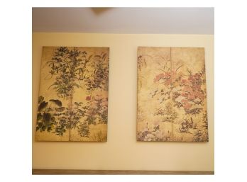 Two Hanging Floral Prints