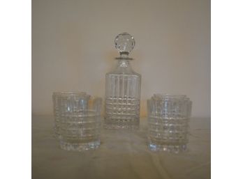 Signed Tiffany & Co. Set Of Glasses And Decanter