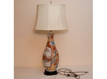 Beautiful Lamp With Asian Living Scene