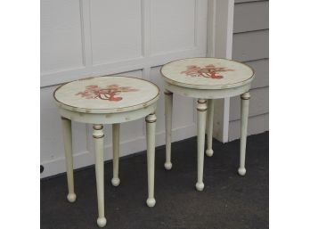 Two Wooden Decorative Side Tables