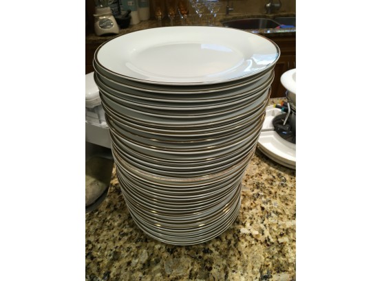 Large Lot Of Serving Plates No Chips