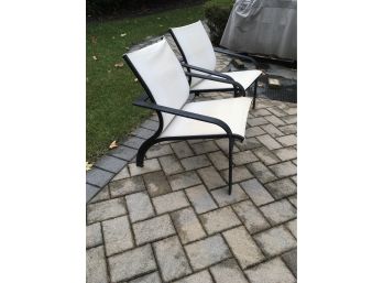 Lot Of 2 Arm Chairs Patio Style