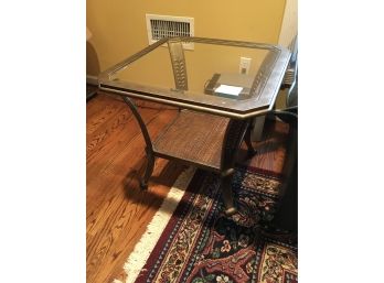 2 Tier Glass Top,side Table