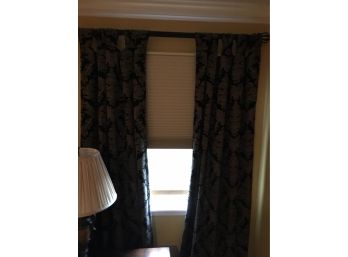 3 Sets Of Curtains With Hardware And Rods