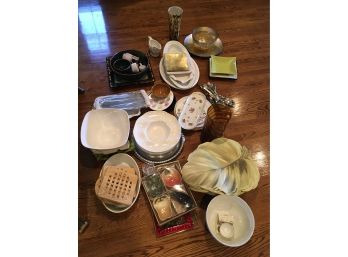 Large Misc Lot Of Kitchenware & Household