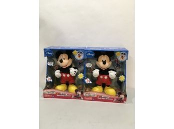 Lot Of 2 Brand New Disney Mickey Mouse Dolls, Old New Stock