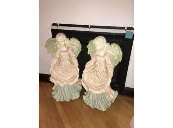 Pair Of Angel Statues, Fortunoff Brand