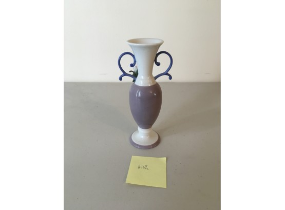 Small Vase With Flower Lladro Made In Spain