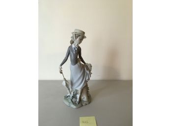 Women Dancing With Umbrella Lladro Made In Spain