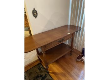 Side Board Table On Wheels, With Folding Sides