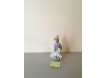 Lladro Made In Spain Girl And Sheep