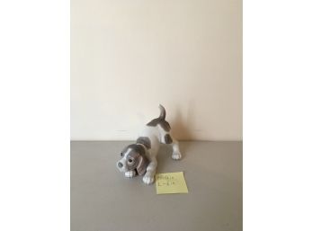 Dog Playing Lladro Made In Spain
