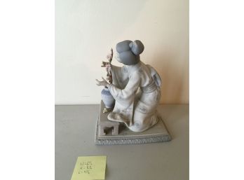Asian Women Planting Lladro Made In Spain