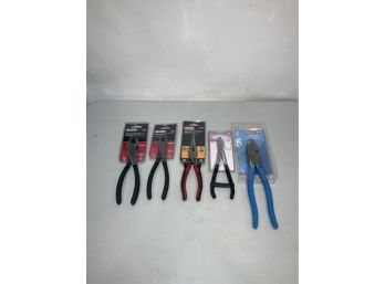 LOT OF 5 NEW PLIERS