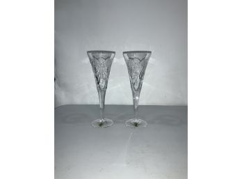 NEW IN BOX WATERFORD CRYSTAL TOASTING FLUTES