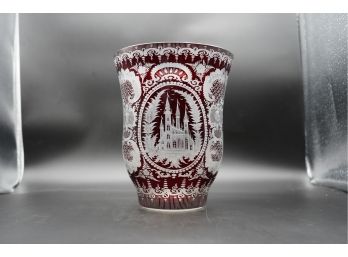 VASE WITH HAND MADE DESIGNS