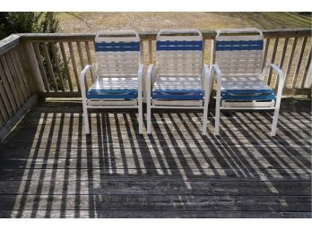 SET OF 3 PATIO CHAIRS