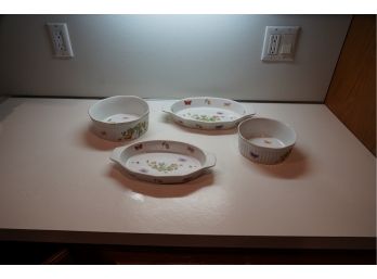 LOT OF 4 OVEN TO TABLE COOKWARE