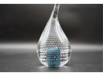 Glass Designed Paperweight